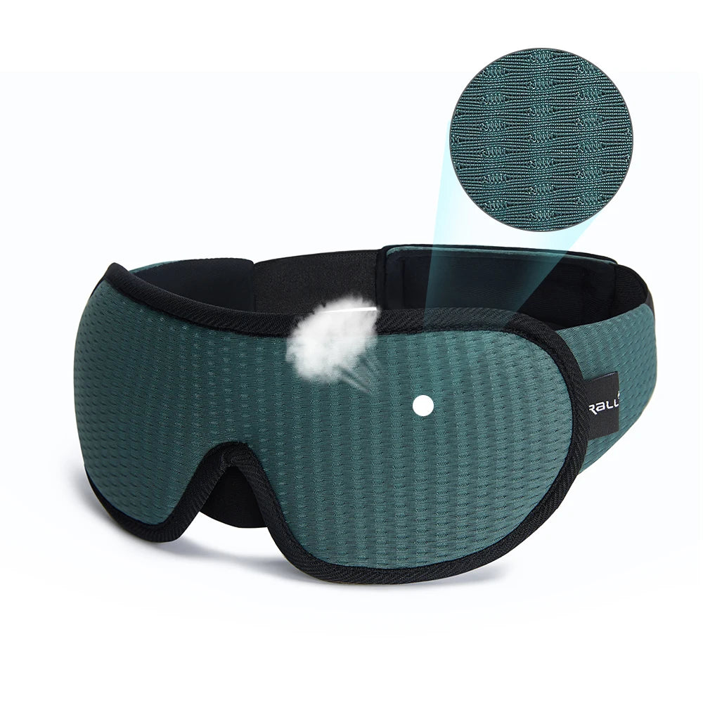 Memory Foam Sleep Mask – Ergonomic 3D Blindfold for Travel and Sleeping