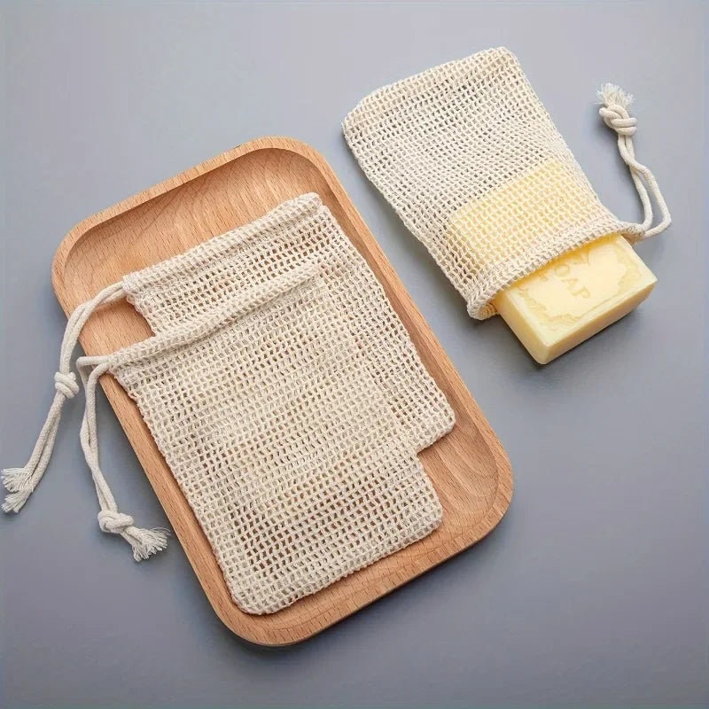 Mesh Soap Saver Bag – Reusable Exfoliating Pouch for Shower and Travel