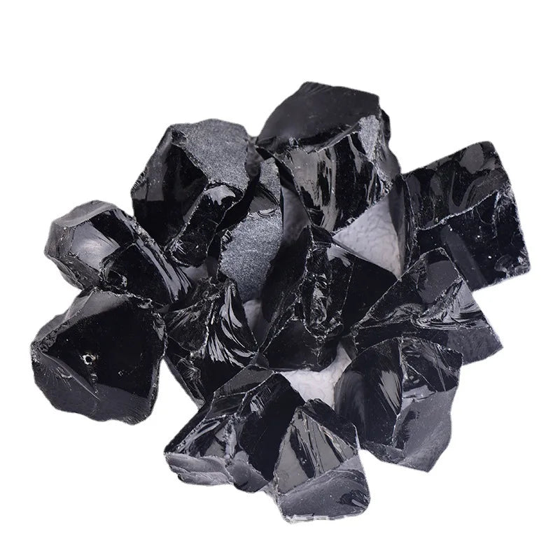 Raw Black Obsidian Crystal – Natural Reiki Stone for Energy Healing