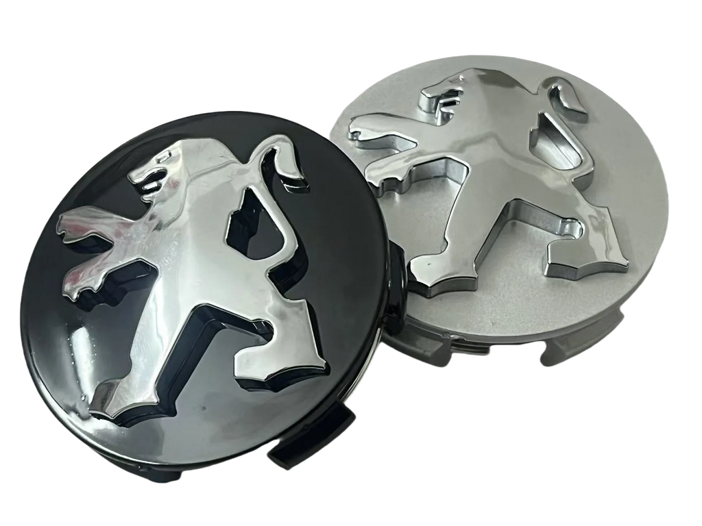 60mm Car Wheel Center Caps – Peugeot GT Logo Emblem Hub Covers for Auto Styling