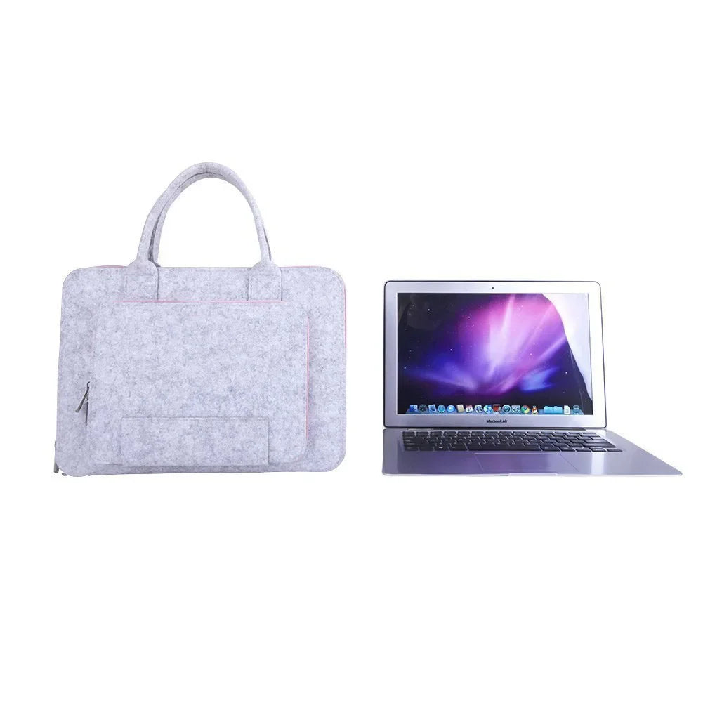 Felt Laptop Sleeve Case – Protective Carrying Bag for 11 to 17 Inch Laptops