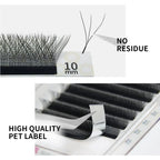 W Shape Eyelash Extensions – 3D Premade Volume Faux Mink Fans for Professionals