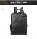 Genuine Leather Laptop Backpack – 14 Inch Business Bag for Men