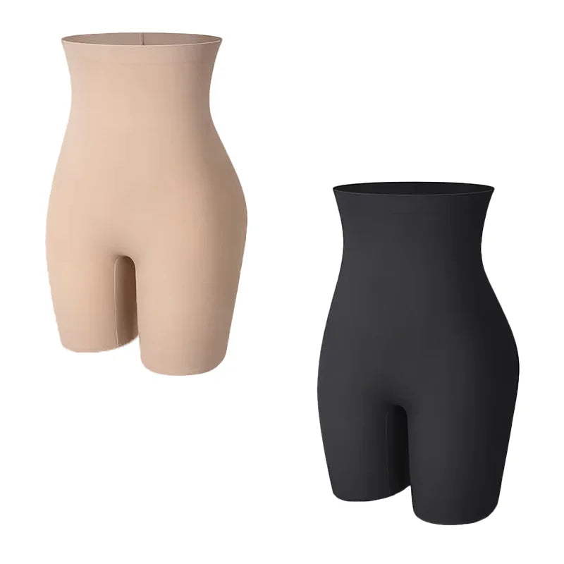 High Waist Shapewear Shorts – Breathable Cotton Blend for Tummy Control