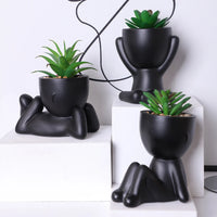 Artificial Aloe Vera Succulent Set – Cartoon PE Pot Plants for Home Decor