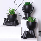 Artificial Aloe Vera Succulent Set – Cartoon PE Pot Plants for Home Decor