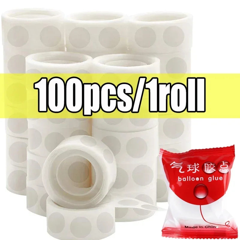 Double Sided Adhesive Glue Dots – Clear Balloon Tape for Party Decor