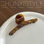 Elegant Shark Hair Claw – Large Vintage Metal Hairpin for Women