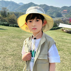 Kids Sunshade Fishing Hat – Breathable Wide Brim Shawl for Outdoor Summer