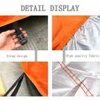 Universal Orange Car Cover – Waterproof UV Protection for Outdoor Storage