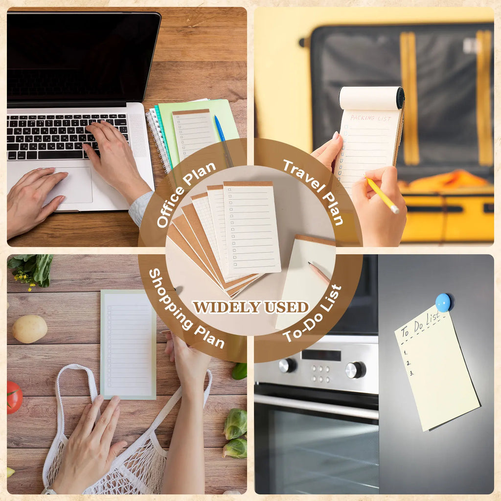 Portable Pocket Notebooks – Small 50-Sheet Memo Pads for Office and Travel