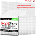 Acoustic Foam Pyramid Panels – Sound Insulation for Home Studio Recording