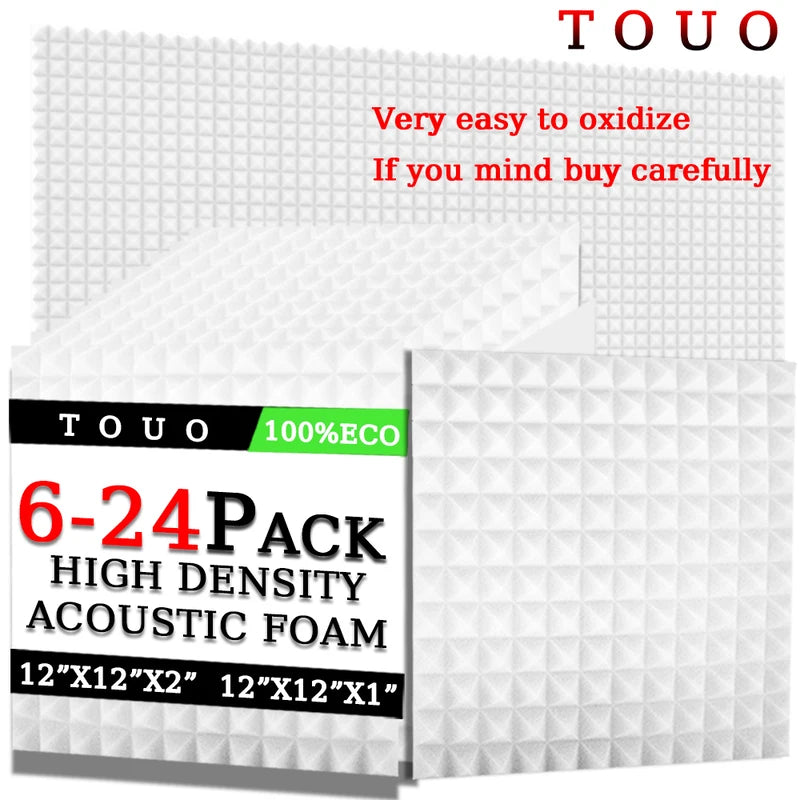 Acoustic Foam Pyramid Panels – Sound Insulation for Home Studio Recording