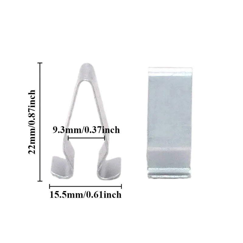 Metal Fastener Clips – Automotive Threshold and Trunk Trim for VW Audi Repairs