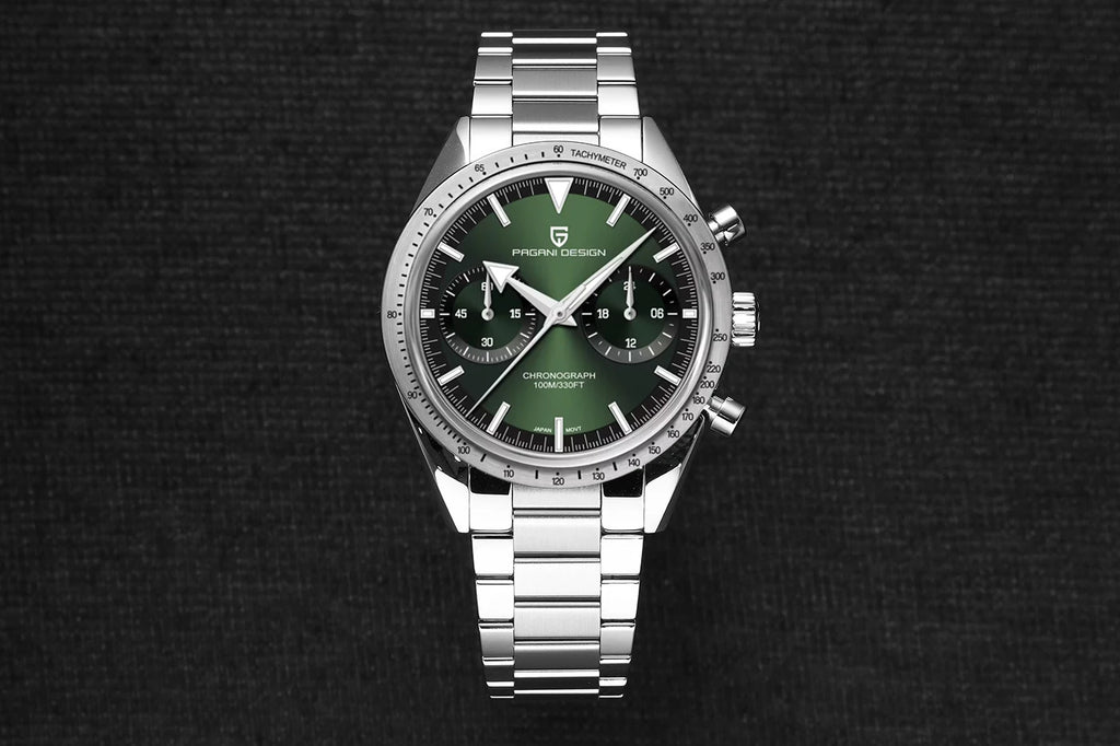 Pagani Design Moon Chronograph – Retro Sports Quartz Watch for Men