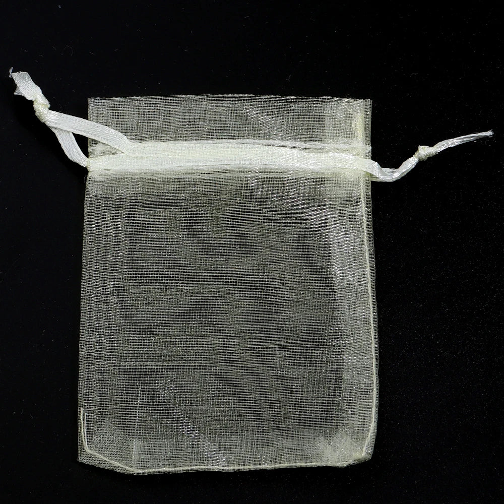 Organza Gauze Gift Bags – Drawstring Jewelry Pouches for Wedding Party Favors