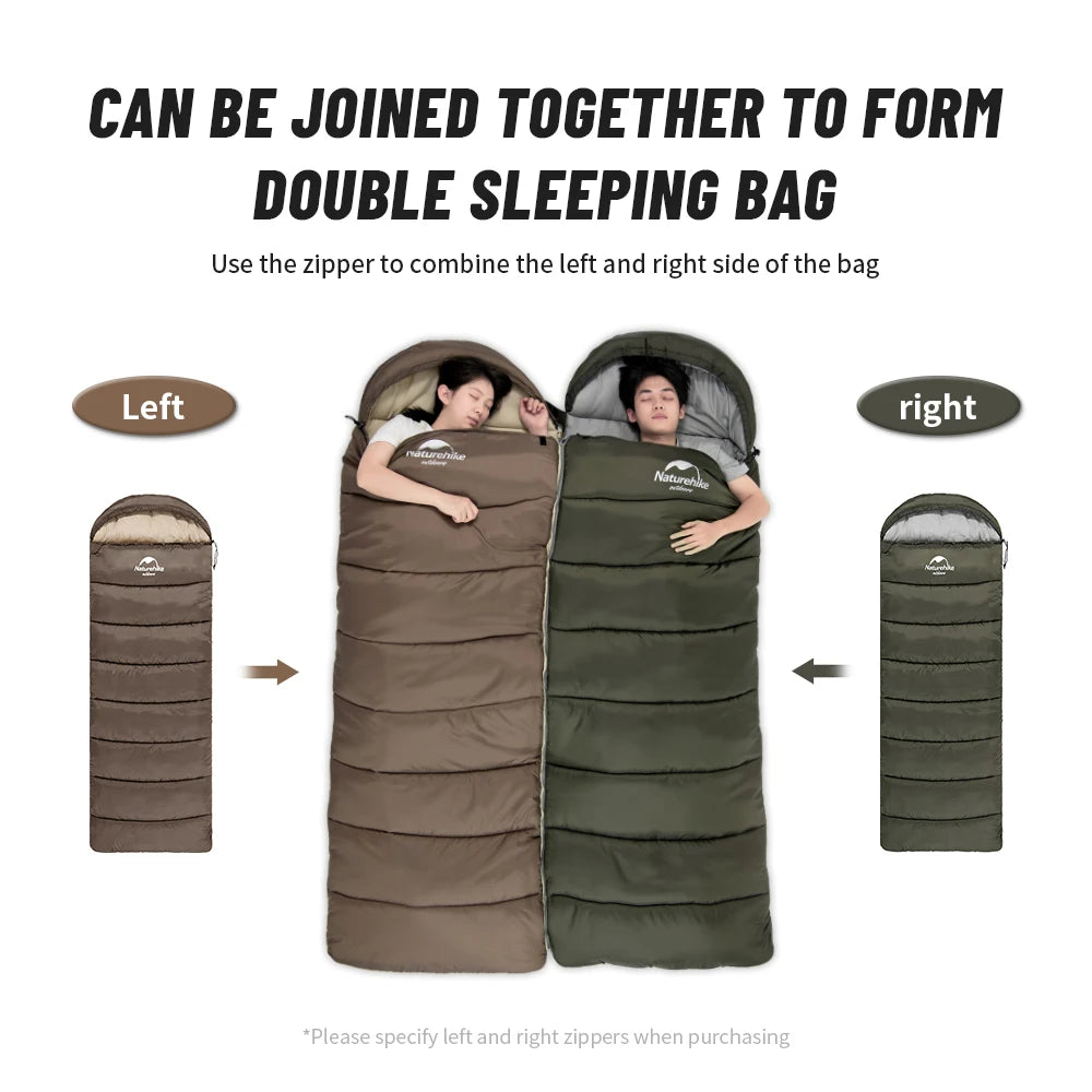Ultralight Cotton Sleeping Bag – Waterproof Winter Gear for Outdoor Camping