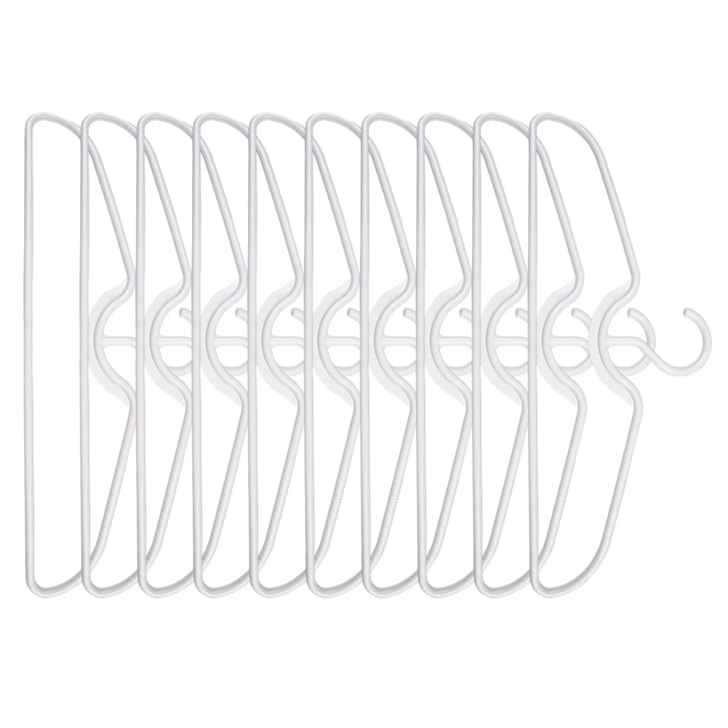 Anti-slip Plastic Clothes Hangers – Short Neck Space-Saving Closet Storage