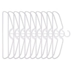 Anti-slip Plastic Clothes Hangers – Short Neck Space-Saving Closet Storage
