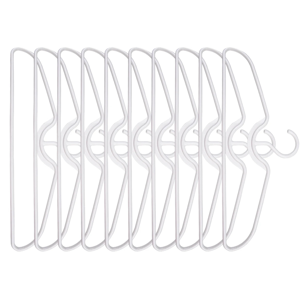 Anti-slip Plastic Clothes Hangers – Short Neck Space-Saving Closet Storage