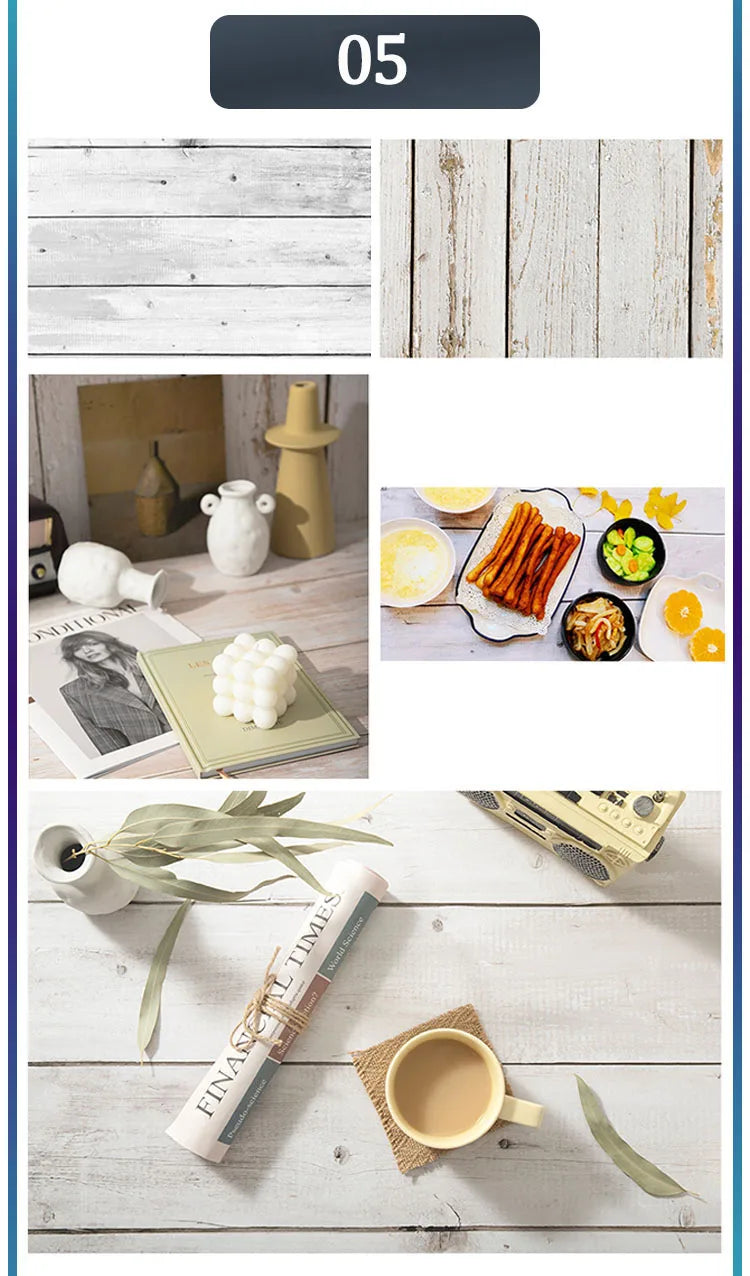 Marble Wood Grain Photography Backdrop – 57x87cm Waterproof Studio Props