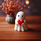 Resin Ghost Statue – Small Spooky Figurine for Halloween Home Decor