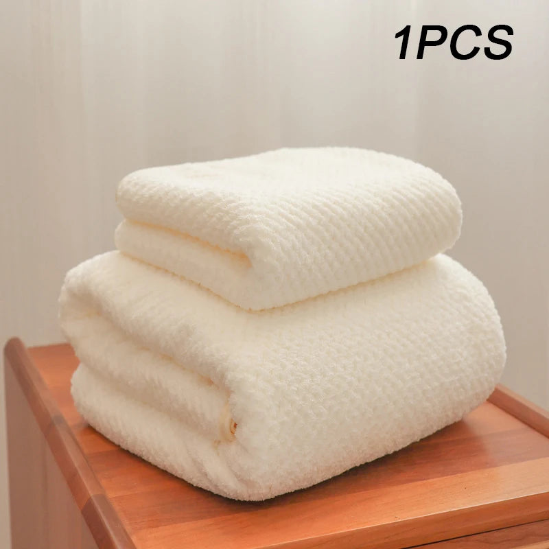 Bamboo Charcoal Coral Velvet Bath Towel – Super Absorbent for Daily Bathroom Use