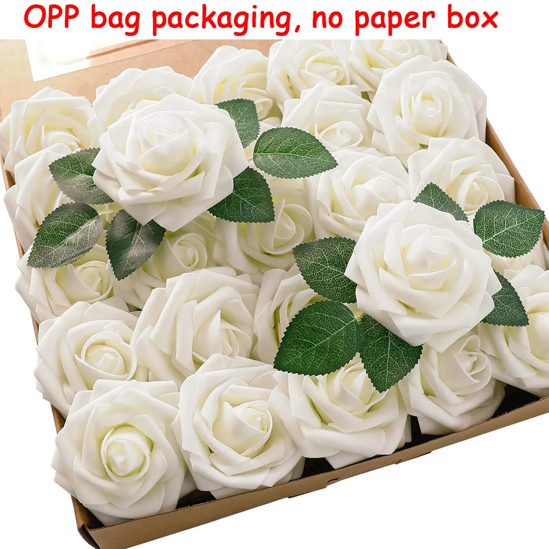 Artificial Rose Flowers – Stemmed Fake Roses for Wedding Bouquets and Decor