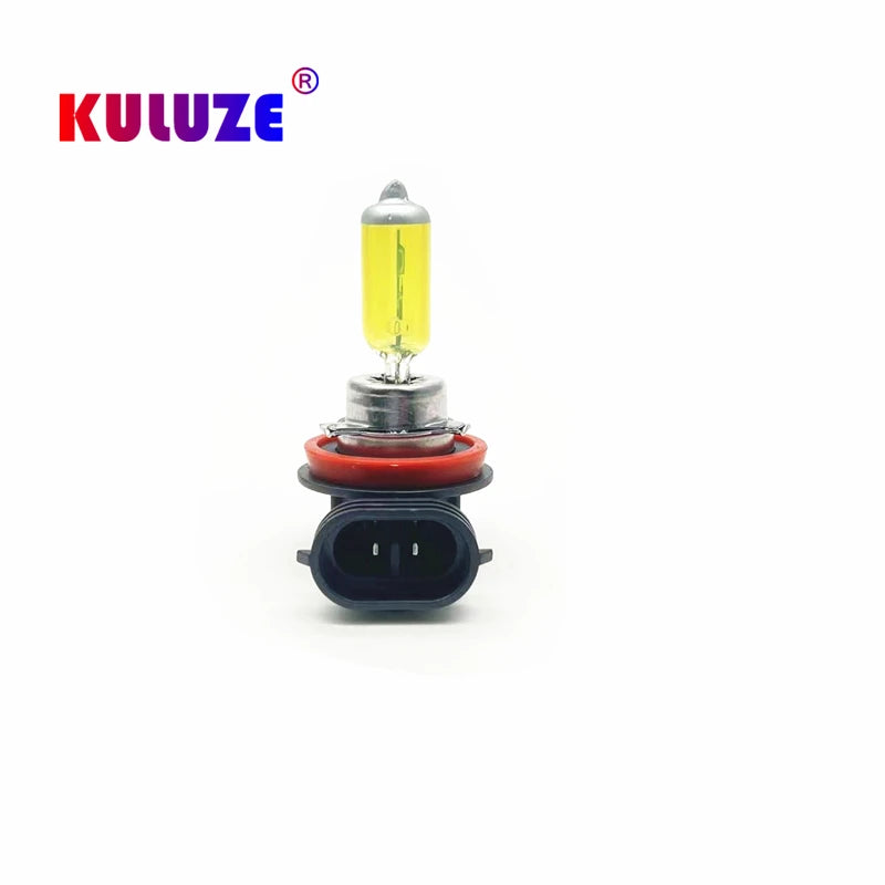 H8 Halogen Fog Light Bulbs – 3000K Yellow Automotive Headlight Replacement