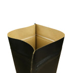 Kraft Paper Stand Up Pouches – Resealable Window Bags for Food Storage