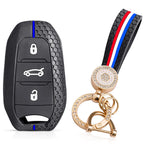 Silicone Car Key Fob Cover – Protective Remote Case for Peugeot and Citroen