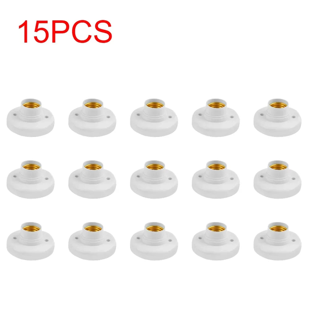 E27 Screw Light Bulb Socket – Ceiling Lamp Holder Base for Home Lighting