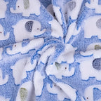 Cartoon Elephant Flannel Pet Blanket – Soft Cozy Throw for Dogs and Cats