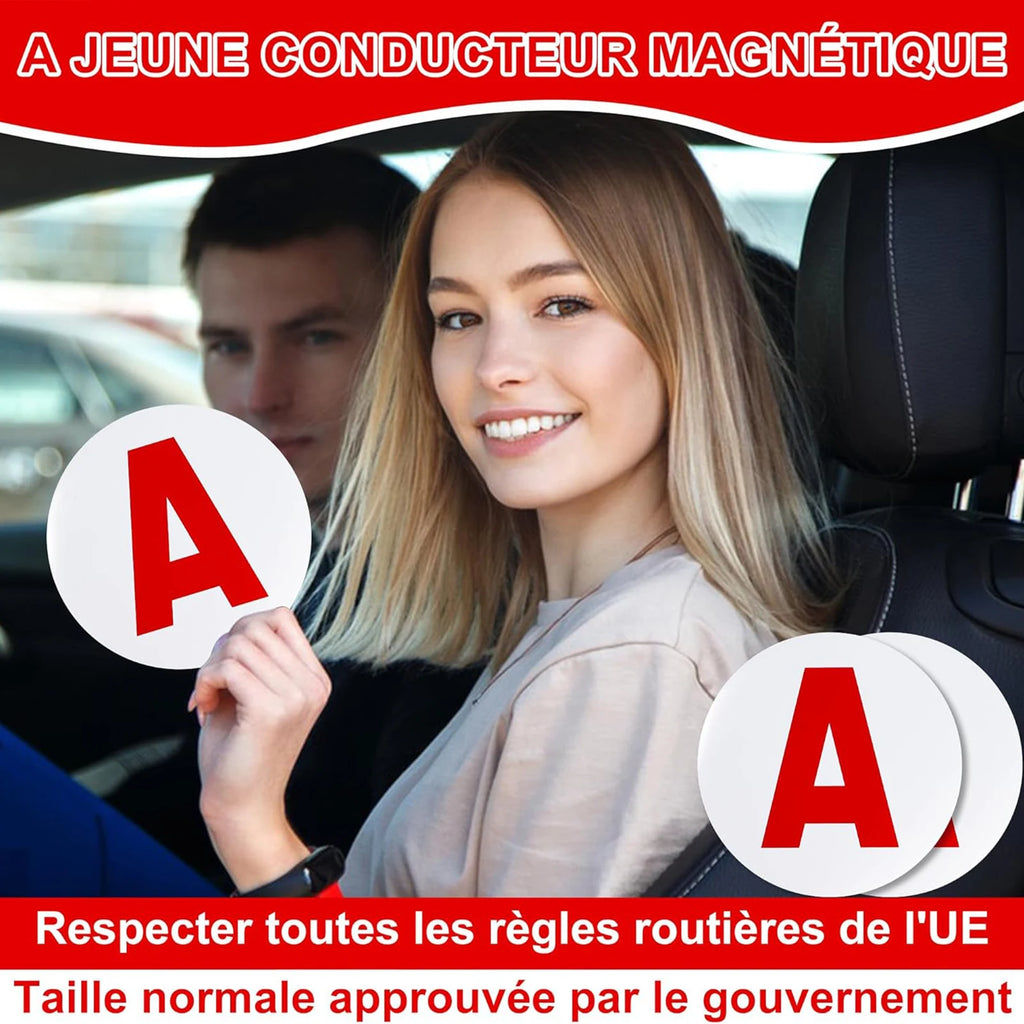 Magnetic Student Driver Sign – 15cm Reflective Decal for New Car Drivers