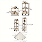 Multi-Layer Bathroom Storage Trolley – Transparent Space-Saving Rack for Home Organization