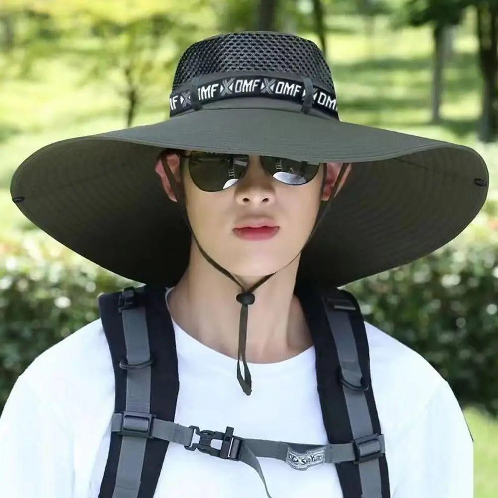 Breathable Mesh Sun Hat – Unisex UV Protection for Fishing and Hiking