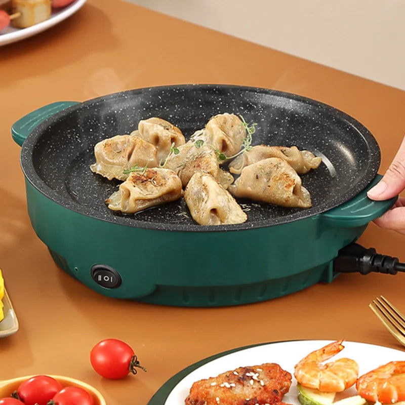 Electric Non-Stick Multicooker – Portable Frying Pan for Home Cooking