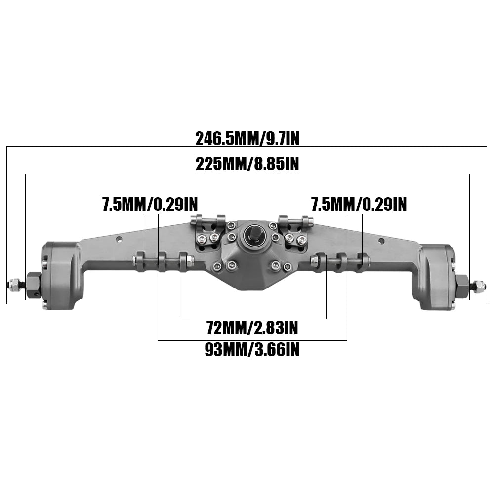 RC Crawler Metal Portal Axle – Front and Rear Upgrade for Buggy Models