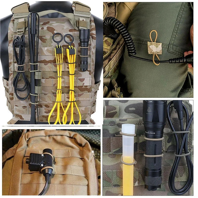 Tactical Molle Antenna Buckles – Fixed Binding Retainers for Outdoor Gear