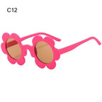 Retro Sunflower Round Sunglasses – Floral Festival Shades for Women