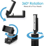 Foldable Airplane Phone Mount – Rotatable Travel Stand for Flight and Desk