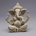 Sandstone Ganesha Elephant Statue – Handcrafted Figurine for Home Decor