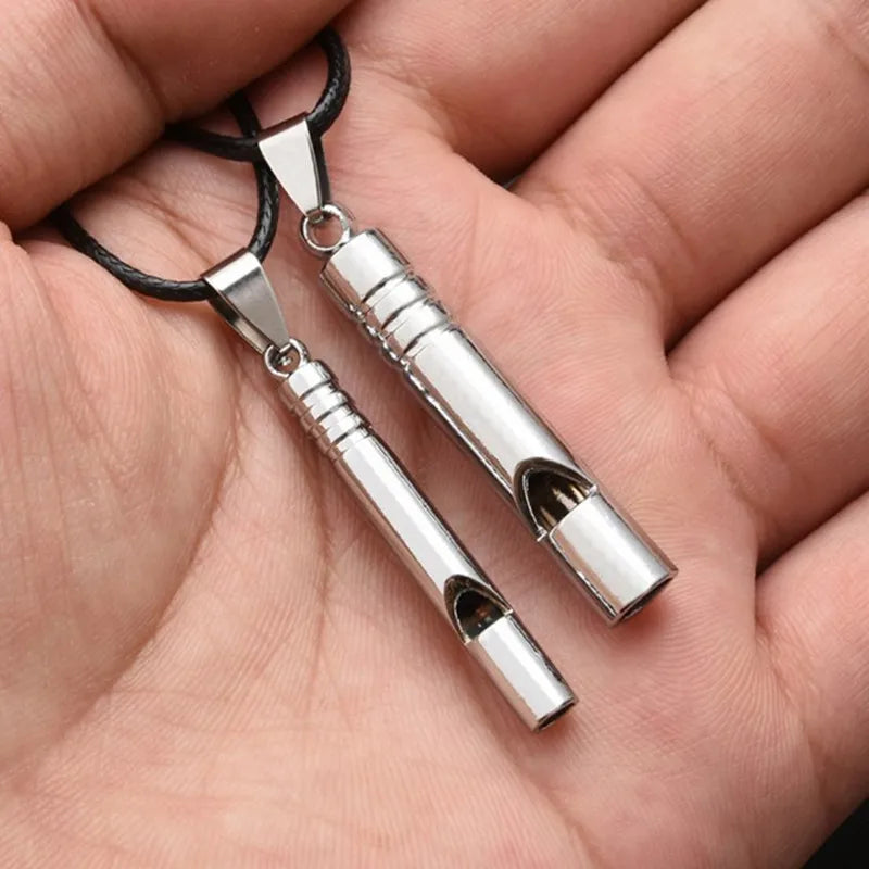 Titanium Emergency Whistle – Loud Keychain Tool for Outdoor Survival