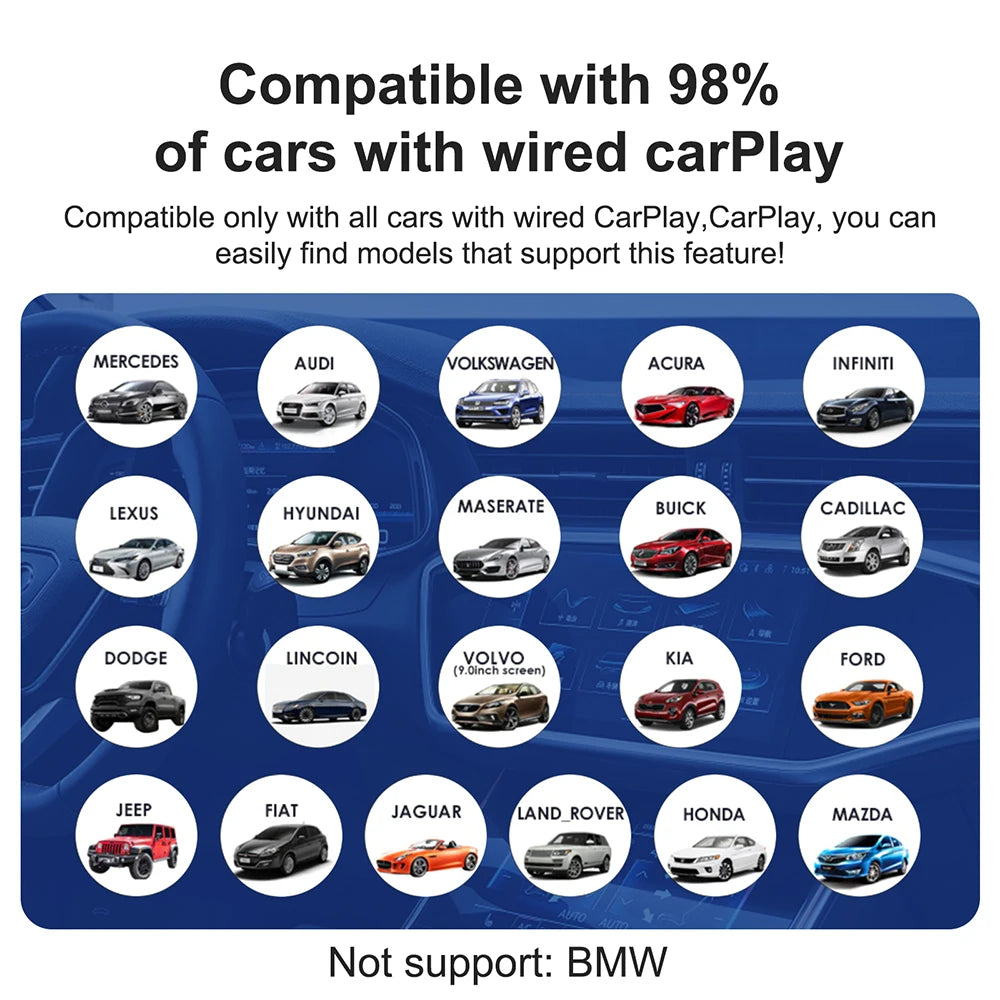 Wireless Carplay AI Box – Android 13 Multimedia Adapter for Peugeot Vehicles