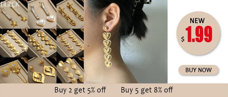 316L Stainless Steel Waterproof Earrings – Minimalist Jewelry for Vacation