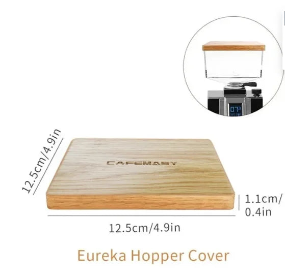 Wooden Coffee Grinder Lid – Replacement Hopper Cover for Eureka Mignon