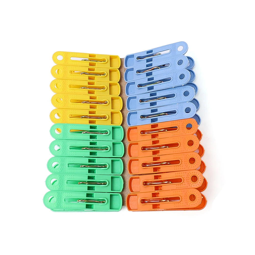 Plastic Laundry Clothespins – Durable Hanging Clips for Socks and Underwear