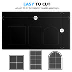 Blackout Window Privacy Film – Adhesive Light Blocking Tint for Home Glass