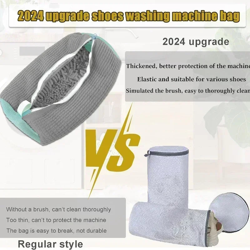 Sneaker Washing Mesh Bag – Protective Laundry Net for Cleaning Shoes