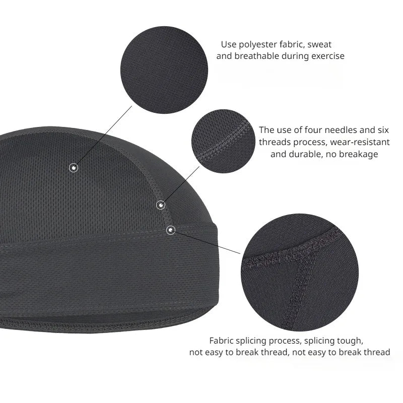 Sweat-Wicking Cycling Cap – Quick-Dry Sun Protection for Outdoor Sports